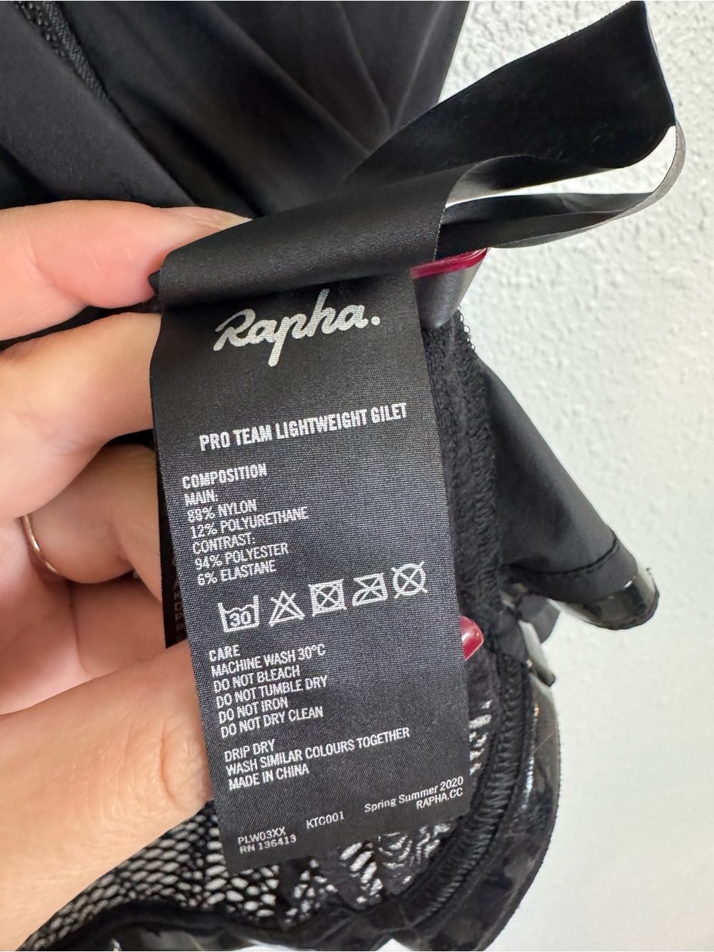 Rapha black pro team zip up cycling gilet - Picture 4 of 4